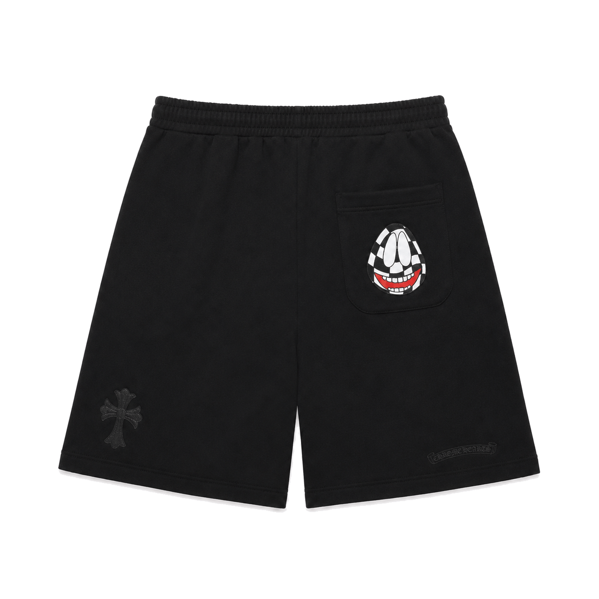 BLACK MATTY BOY PATCH SHORTS