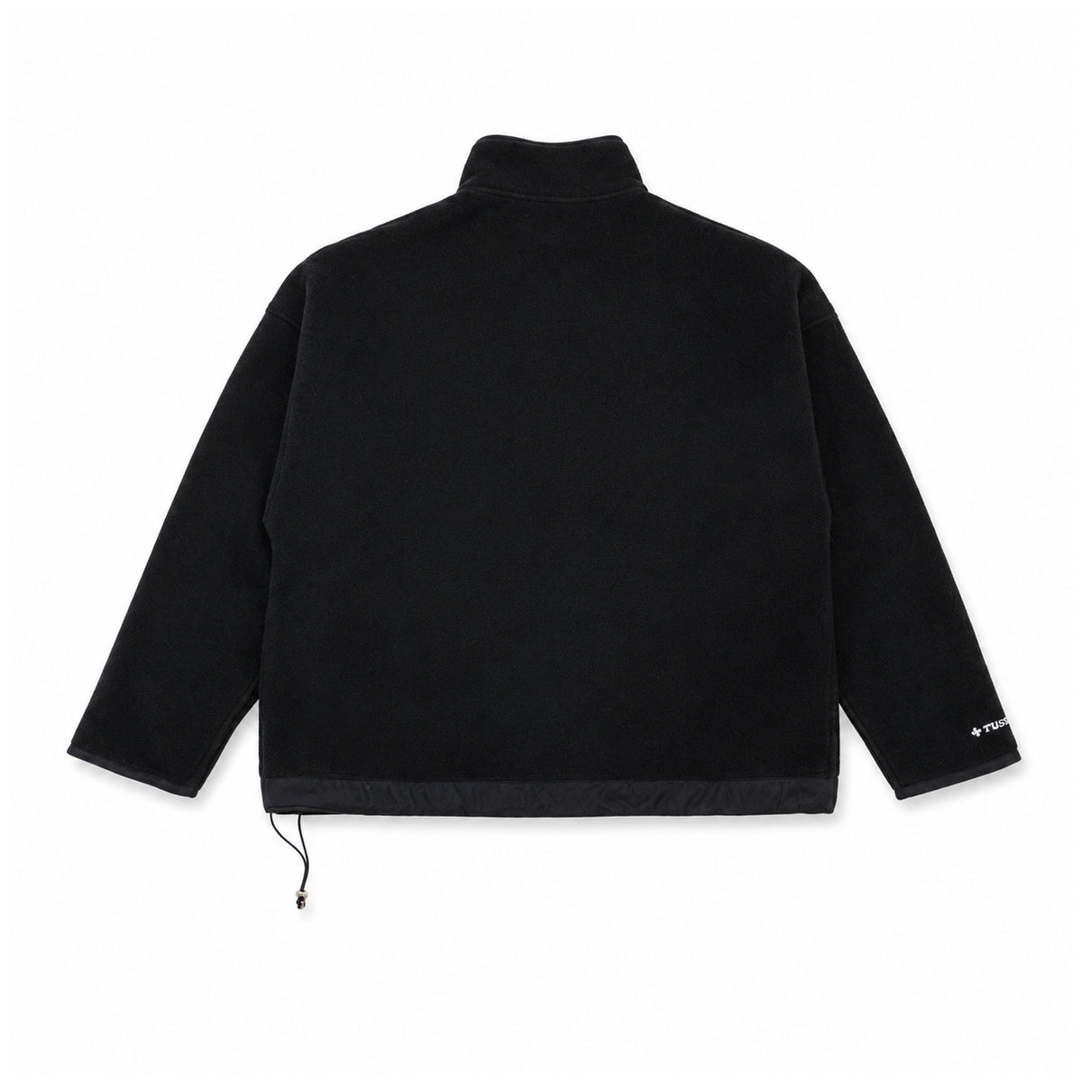 BLACK HORSESHOE HALF ZIP FLEECE — back view