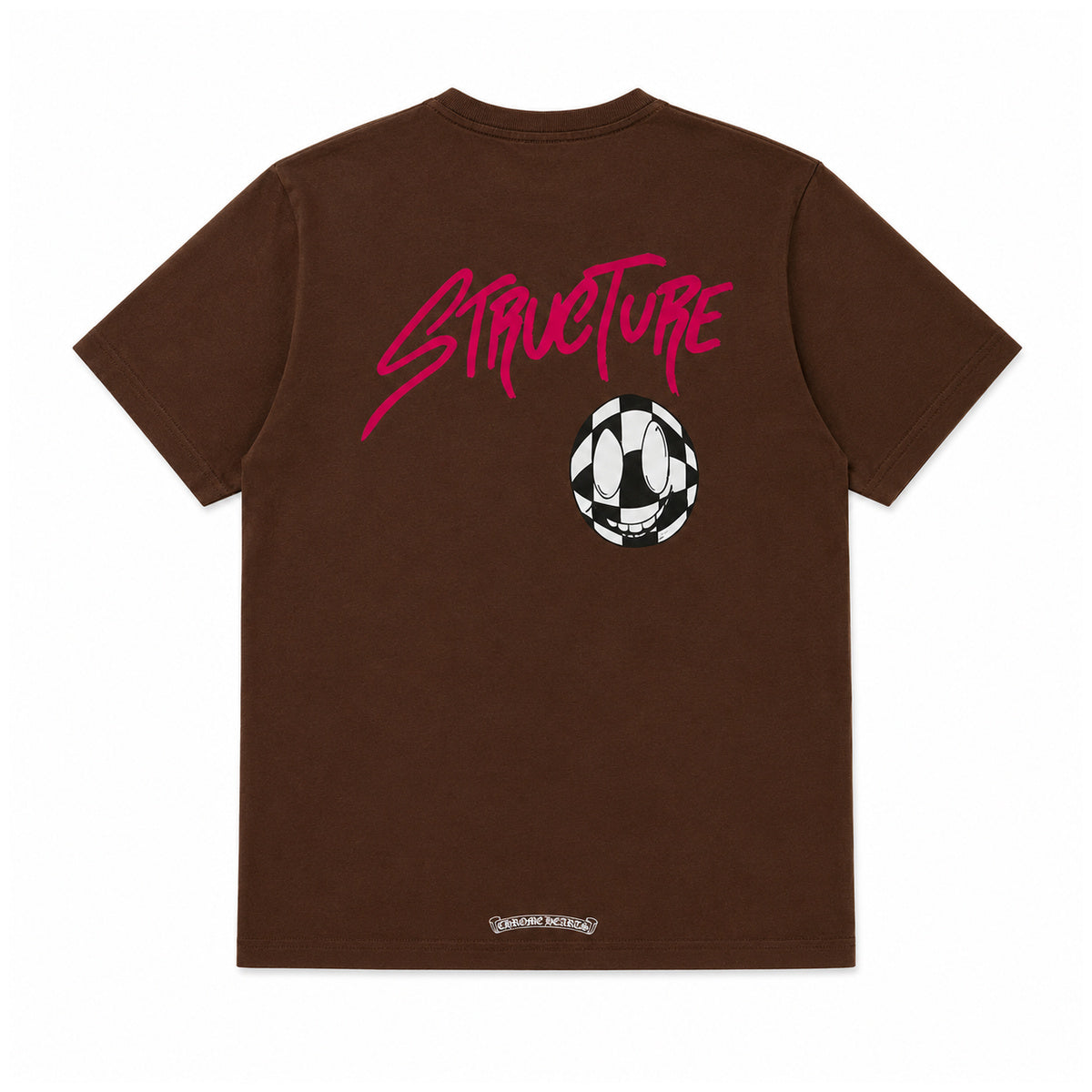 BROWN MATTY BOY STRUCTURE TEE — back view