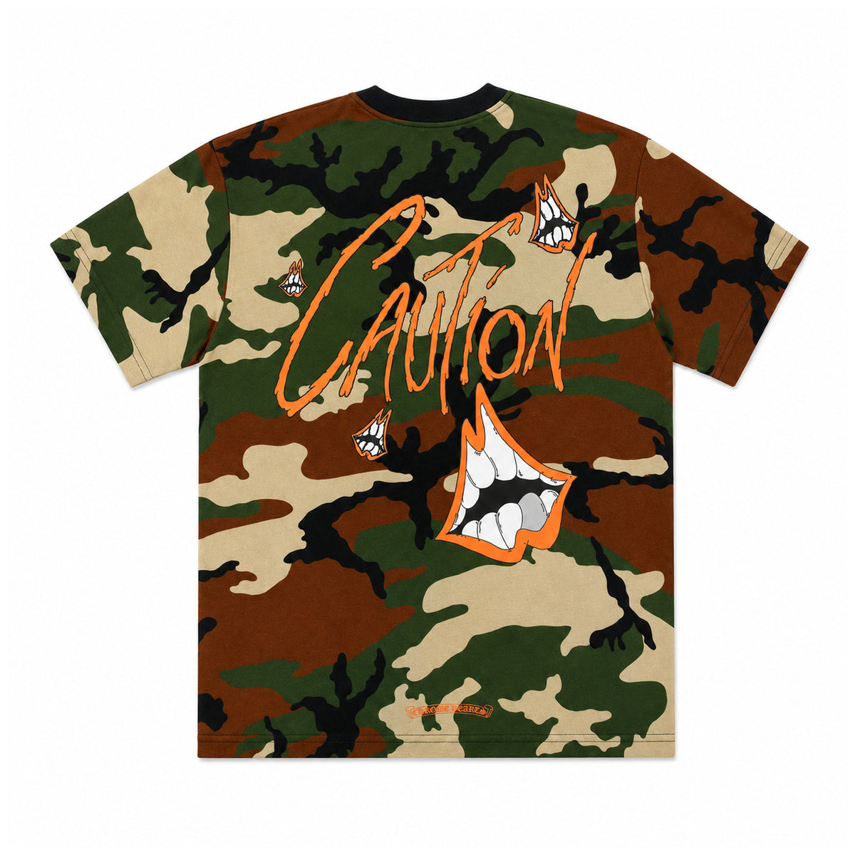 CAMO MATTY BOY CAUTION TEE — back view