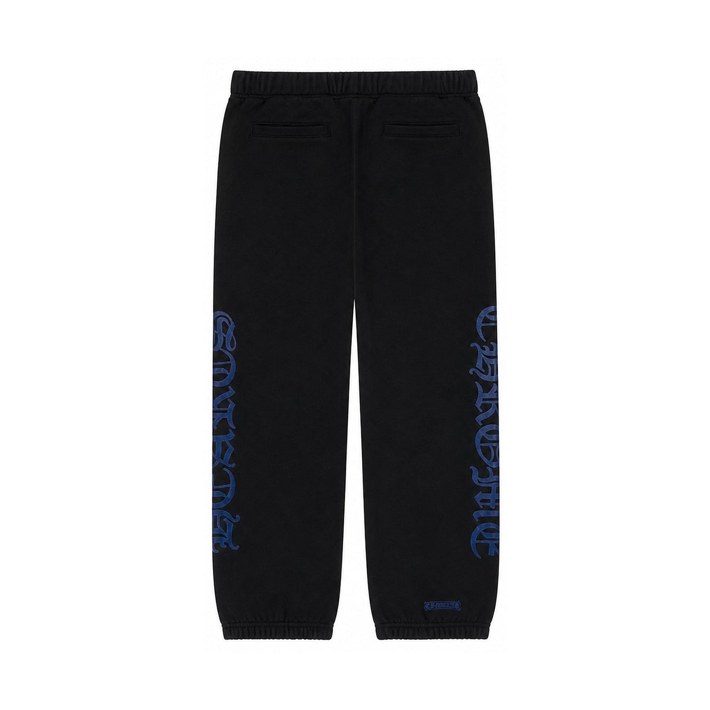 LOGO SWEATPANTS BLACK BLUE - back