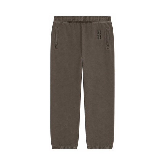 Y NOT EMBROIDERED VERTICAL LOGO SWEATPANTS GREY BLACK