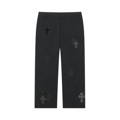 CROSS PATCH SWEATPANTS BLACK