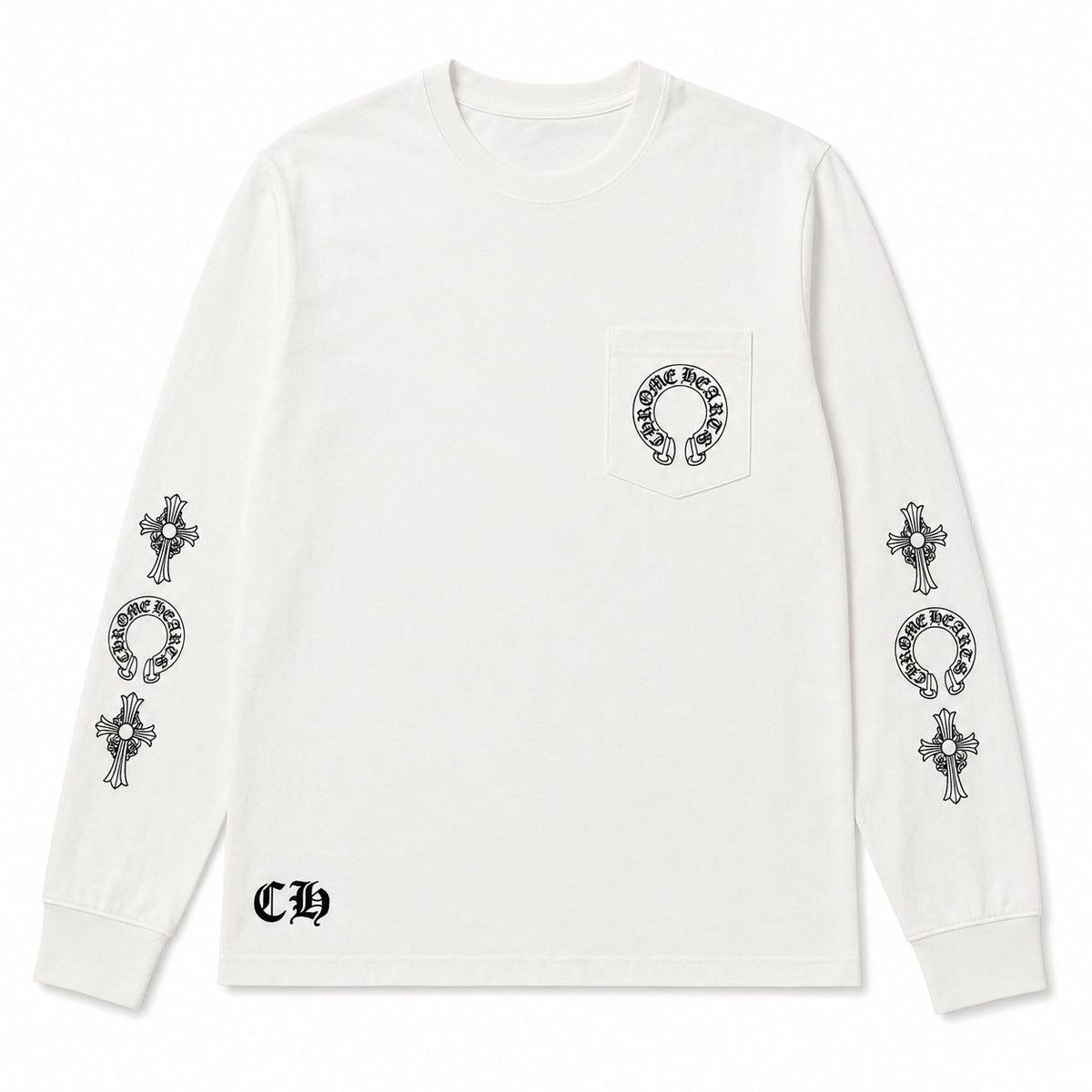 WHITE CROSS HORSESHOE LONGSLEEVE