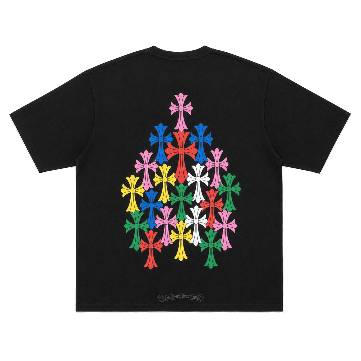 BLACK MULTICOLOR CEMETERY TEE