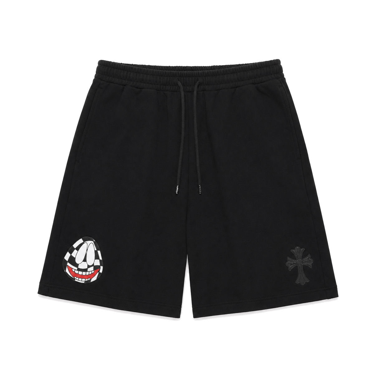 BLACK MATTY BOY PATCH SHORTS