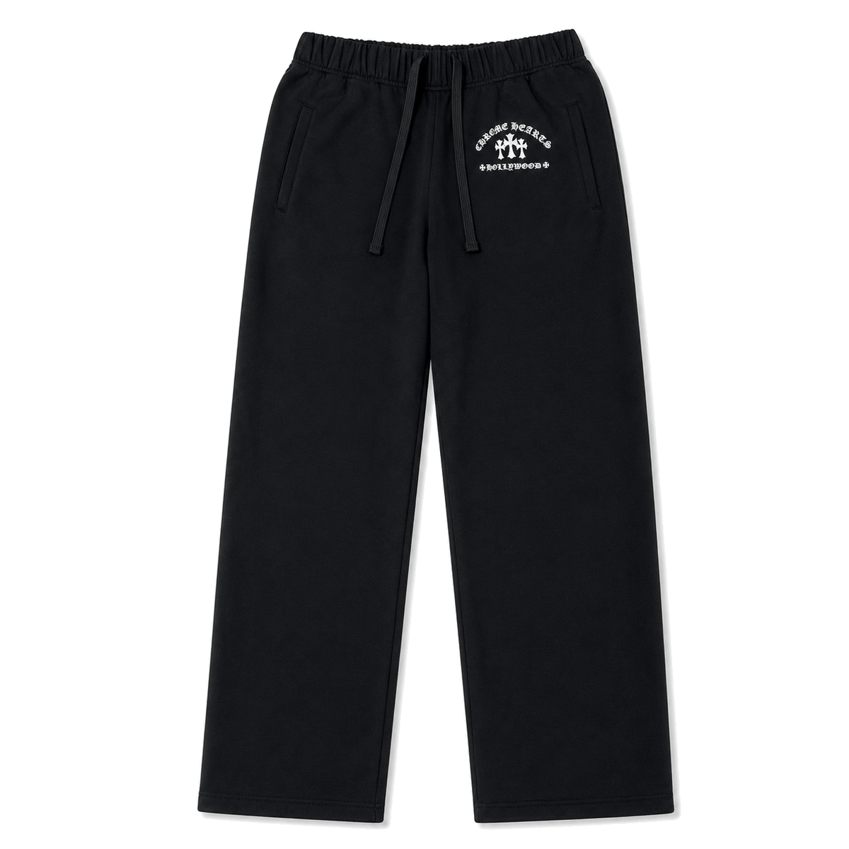 BLACK TRIPLE CROSS HOLLYWOOD SWEATPANTS