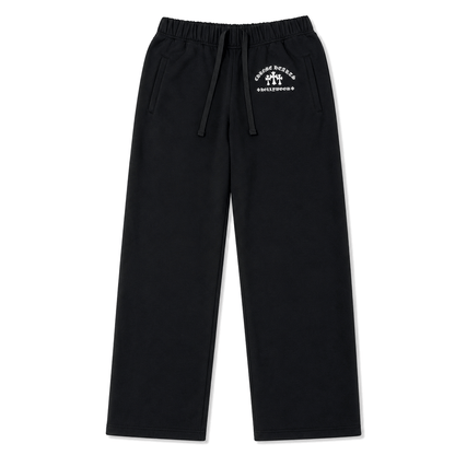 BLACK TRIPLE CROSS HOLLYWOOD SWEATPANTS