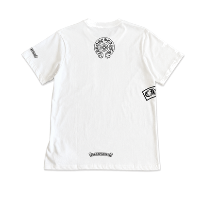 WHITE HORSESHOE POCKET TEE