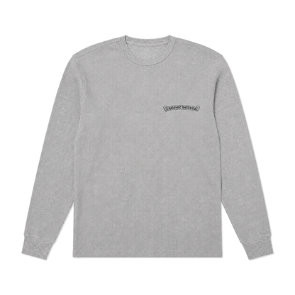 GREY SCROLL LOGO THERMAL LONGSLEEVE