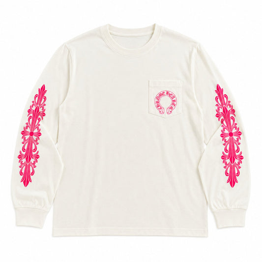 WHITE MONOCHROME LONGSLEEVE