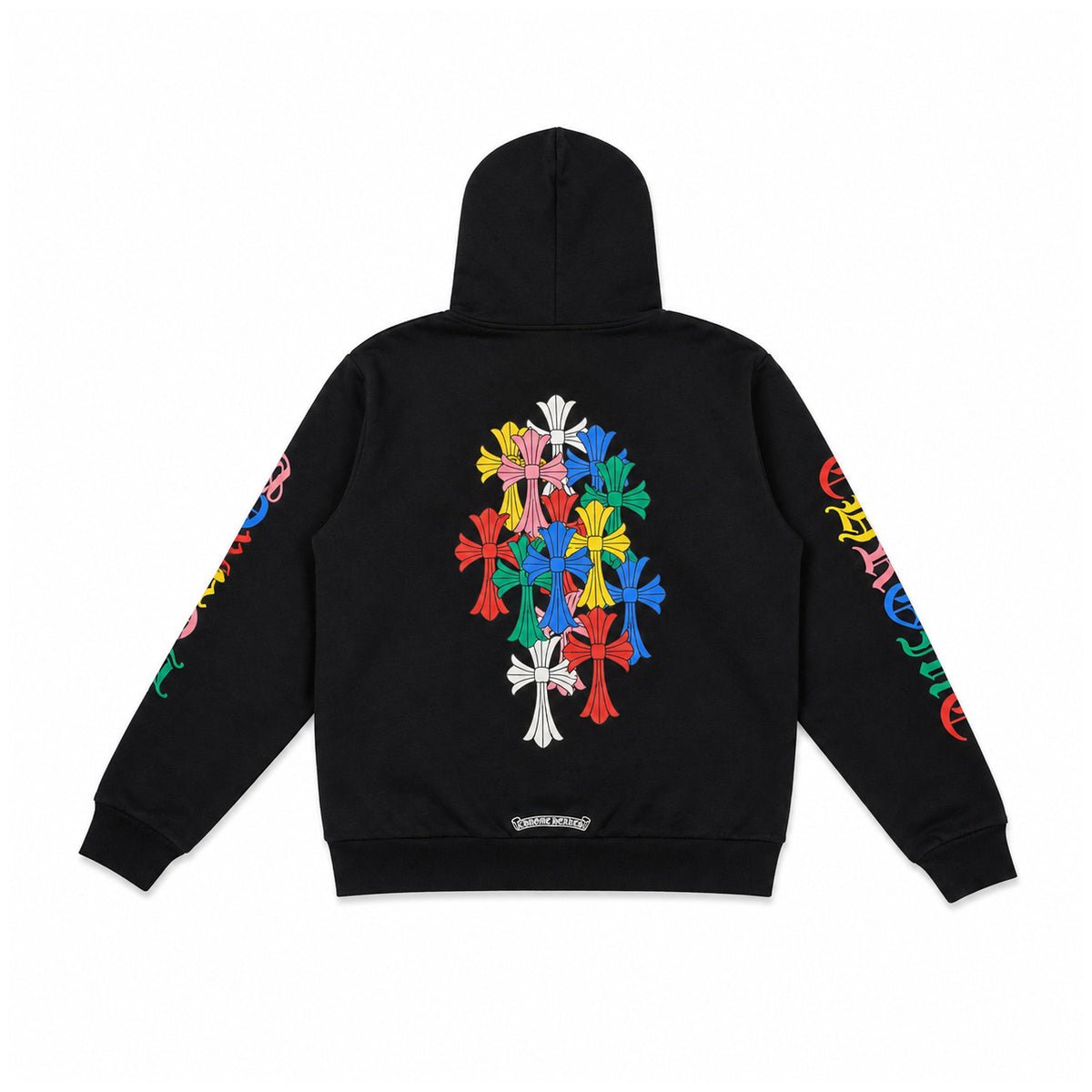 BLACK MULTICOLOR CROSS CEMETERY ZIPUP