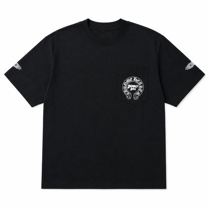 BLACK DEADLY DOLL POCKET TEE