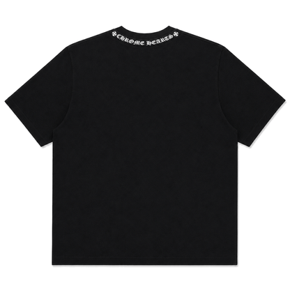 BLACK NECK LOGO TEE