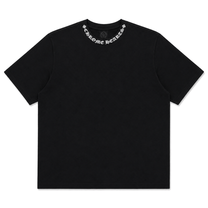 BLACK NECK LOGO TEE