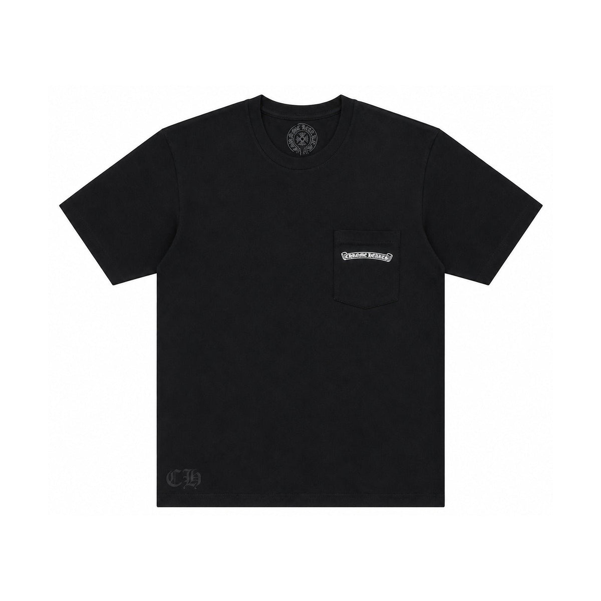 ST BARTH EXCLUSIVE CROSS LOGO T-SHIRT BLACK