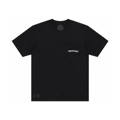 ST BARTH EXCLUSIVE CROSS LOGO T-SHIRT BLACK
