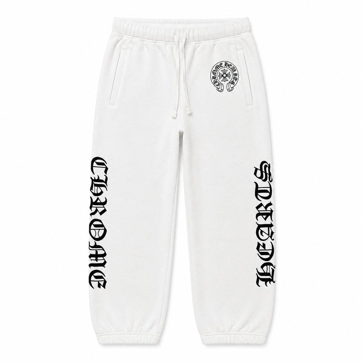 WHITE HORSESHOE SWEATPANTS