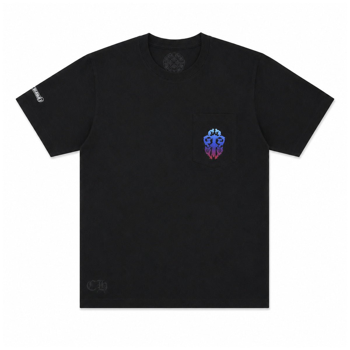 BLACK GRADIENT DAGGER TEE
