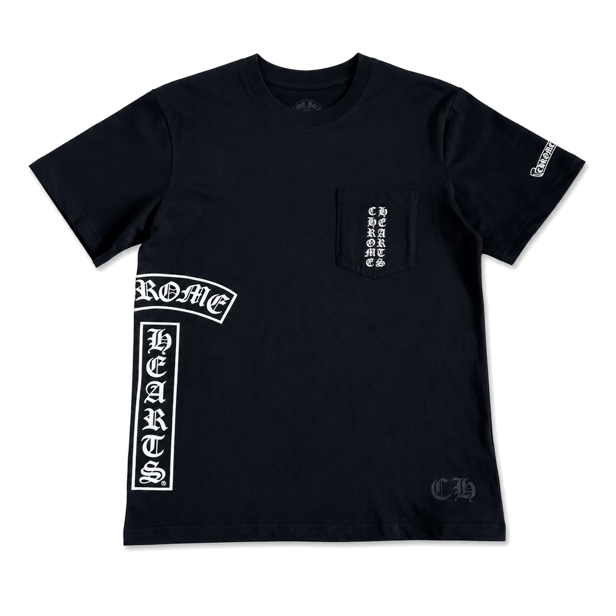 BLACK HORSESHOE POCKET TEE