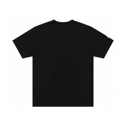 EMBROIDERED CHART LOGO POCKET SHORT SLEEVE TEE BLACK