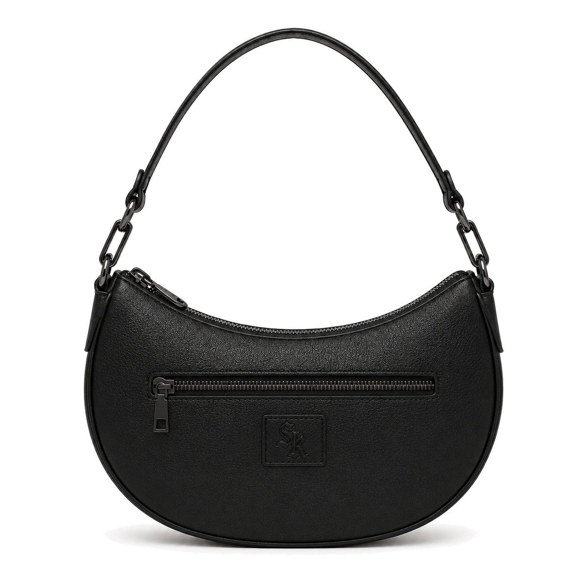BLACK SK CRESCENT SHOULDER BAG