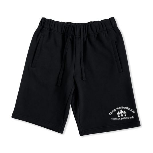 BLACK TRIPLE CROSS HOLLYWOOD SHORTS