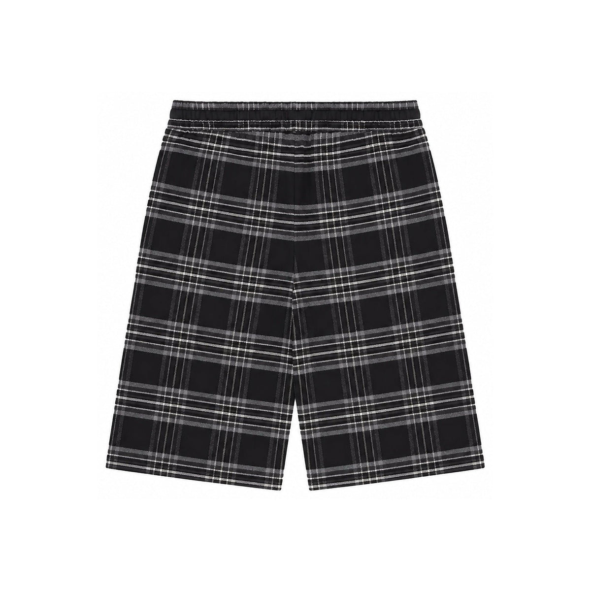 AFTER SCHOOL FLANNEL SHORTS CROSS PATCH BLACK