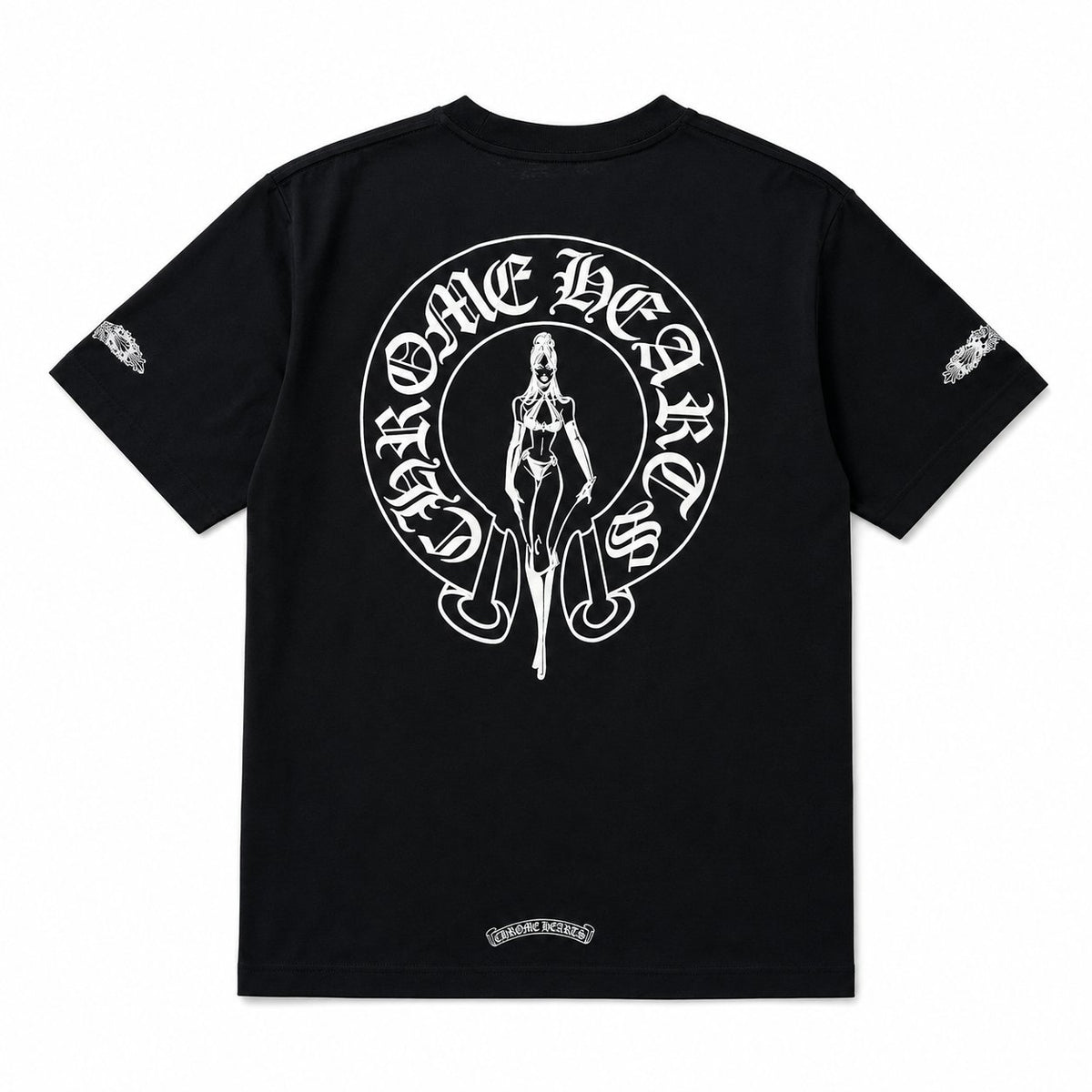 BLACK DEADLY DOLL POCKET TEE