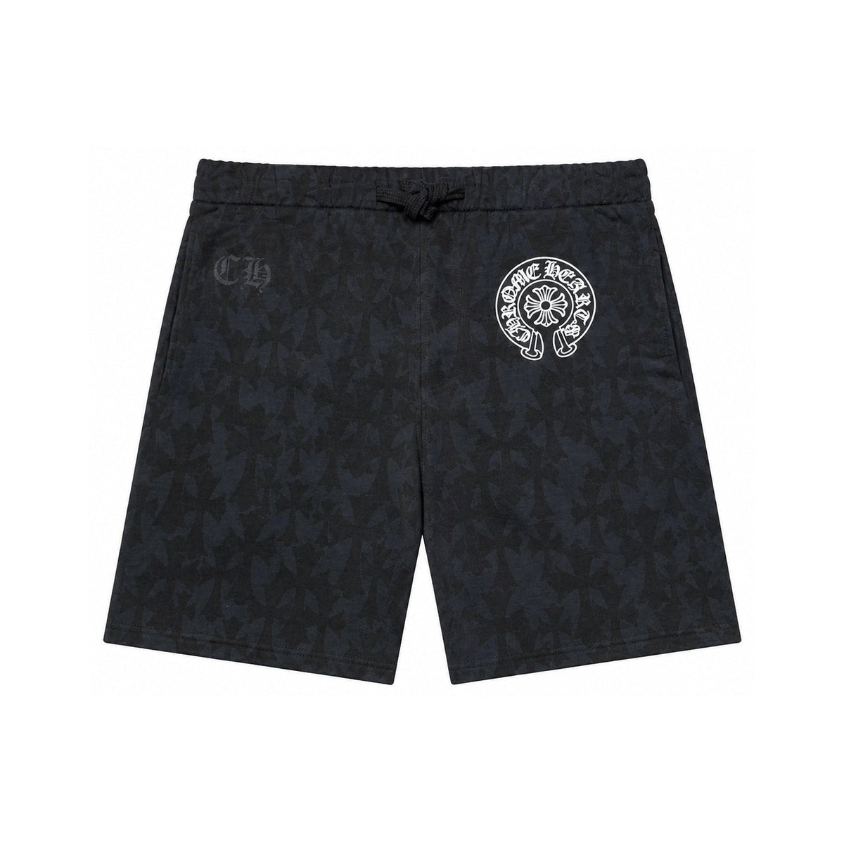 CEMETERY CROSS SWEAT SHORTS BLACK