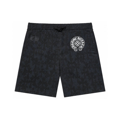 CEMETERY CROSS SWEAT SHORTS BLACK
