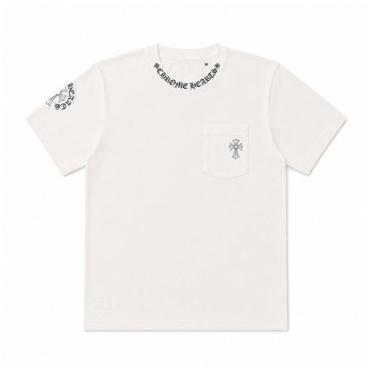 WHITE CROSS POCKET TEE