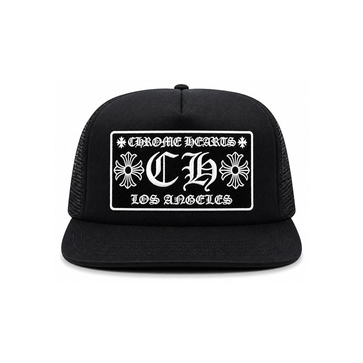 LOS ANGELES EXCLUSIVE TRUCKER HAT BLACK WHITE