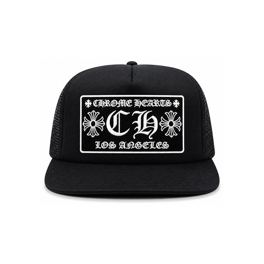 LOS ANGELES EXCLUSIVE TRUCKER HAT BLACK WHITE