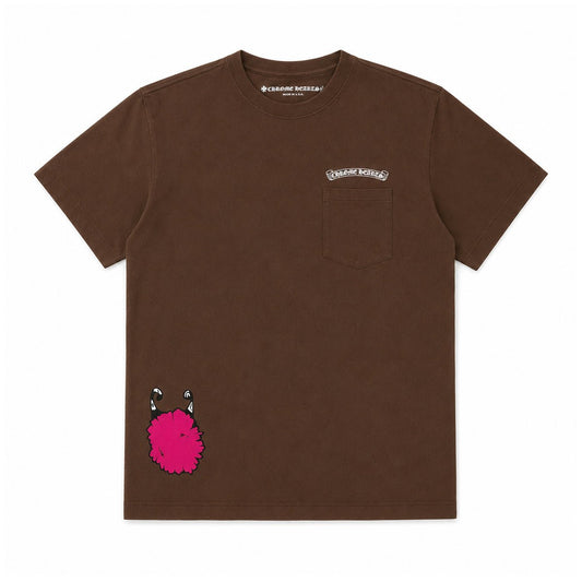 BROWN MATTY BOY STRUCTURE TEE