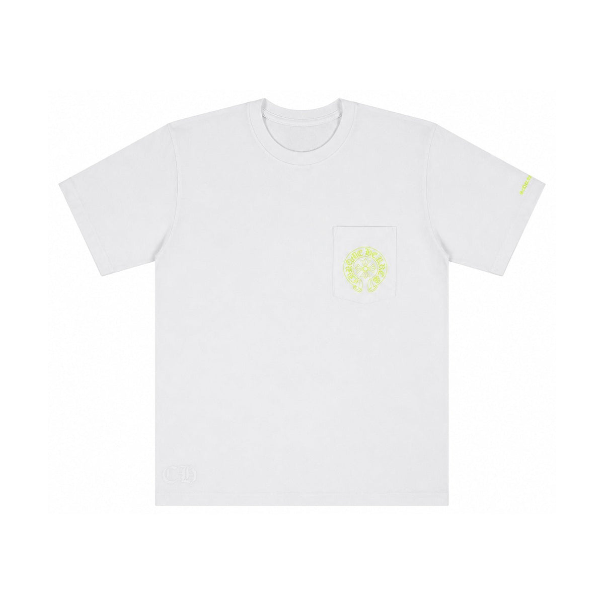HORSESHOE POCKET SLEEVE TEE GREEN WHITE