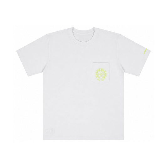 HORSESHOE POCKET SLEEVE TEE GREEN WHITE