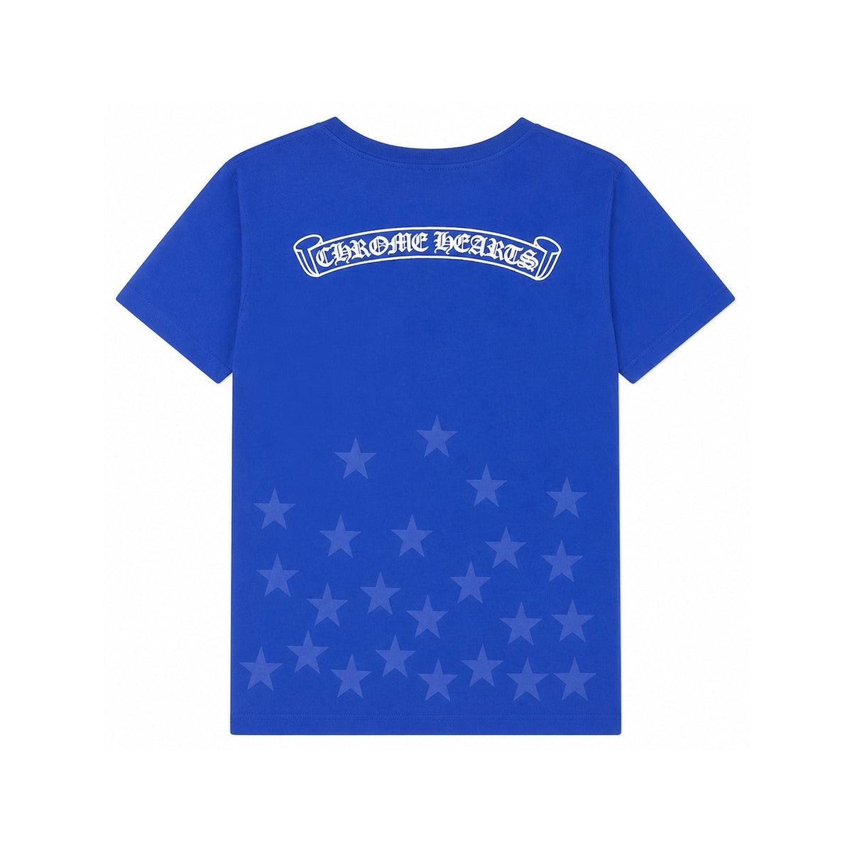 VERTICAL LOGO GRAPHIC PRINT T-SHIRT BLUE