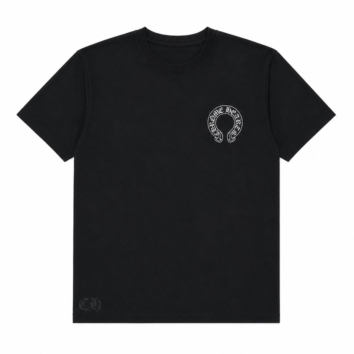 BLACK SCROLL LOGO TEE