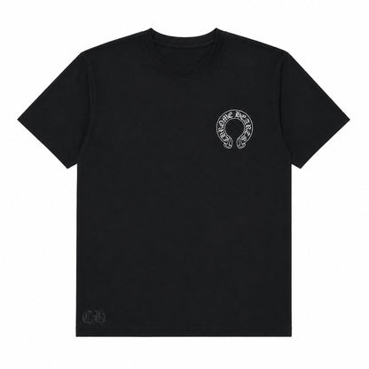 BLACK SCROLL LOGO TEE