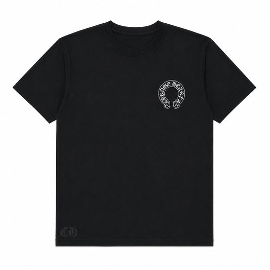 BLACK SCROLL LOGO TEE