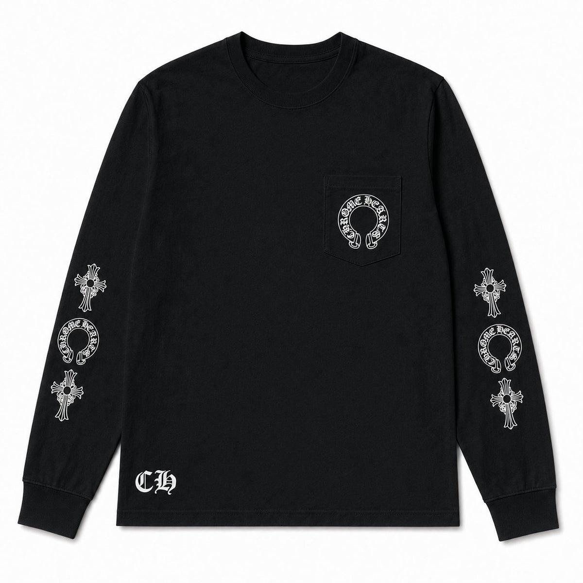 BLACK CROSS HORSESHOE LONGSLEEVE