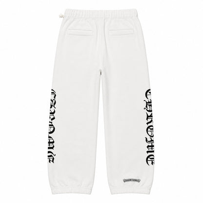 WHITE HORSESHOE SWEATPANTS