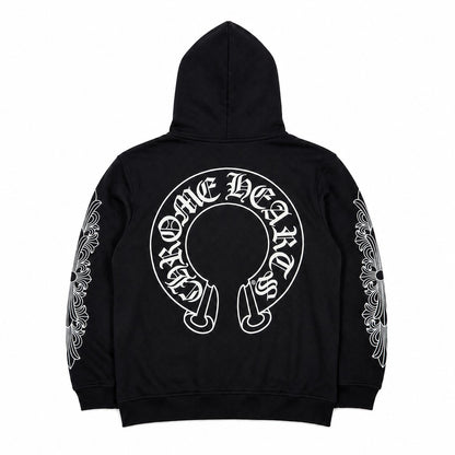 FLORAL HORSESHOE ZIPUP