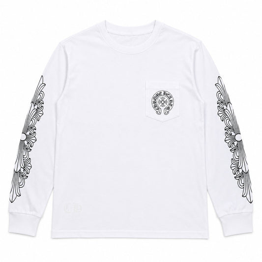 WHITE GOTHIC LONGSLEEVE