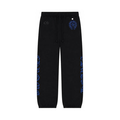 LOGO SWEATPANTS BLACK BLUE