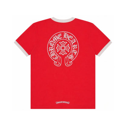 ROLLER SKATES HORSESHOE T-SHIRT RED