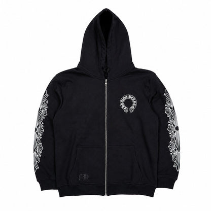 FLORAL HORSESHOE ZIPUP