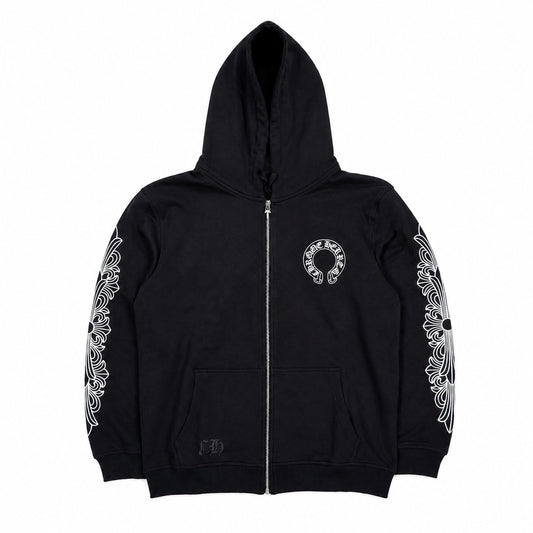 FLORAL HORSESHOE ZIPUP