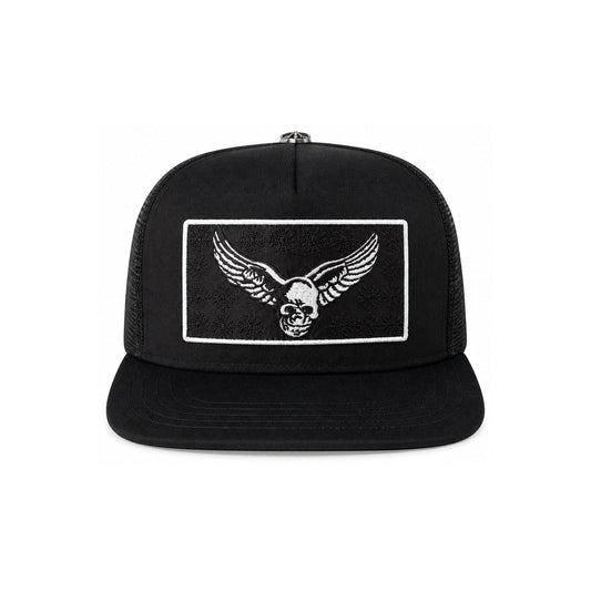 FOTI YUNGBLUD AEROSMITH TRUCKER HAT BLACK WHITE